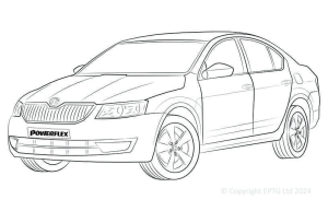 Octavia 5E up to 150PS Rear Beam