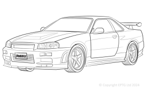 R34 4WD Incl. GT-R &amp; 25GT4 (1998 - 2002)