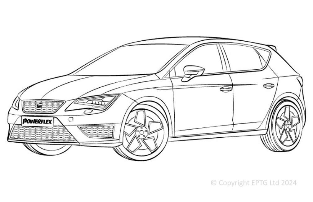 Leon MK3 5F upto 150PS (2013-2020) Rear Beam