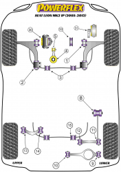 Speed equipment - Powerflex Diagram Seat - Leon Mk2 1P (2005-2012) (PFF85-503-23.6)