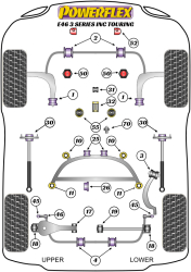 Speed equipment - Powerflex Diagram BMW - E46 3 SERIES (1999 - 2006) (PFR5-504-20)