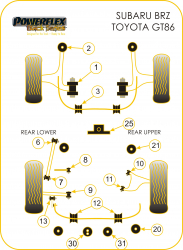 Speed equipment - Powerflex Diagram Subaru - BRZ (PFR69-512-14BLK)