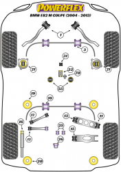 Speed equipment - Powerflex Diagram BMW - E81, E82, E87 & E88 1 Series (2004-2013) (PFR5-1213)