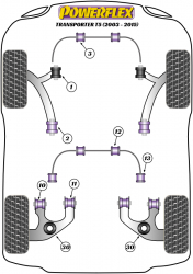 Speed equipment - Powerflex Diagram Volkswagen - T5 Transporter (2003 -) (PFR85-1313-22)