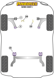 Speed equipment - Powerflex Diagram Citroen - Nemo (2007-on) (PFR80-1110)