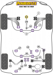 Speed equipment - Powerflex Diagram Volkswagen - GOLF MODELS (PFF85-832)