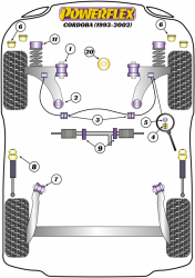 Speed equipment - Powerflex Diagram Seat - Cordoba (1993-2002) (PFR85-615)