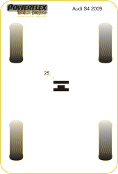 Speed equipment - Powerflex Diagram Audi - A4 / S4 / RS4 (B8) 2008 - 2015 (PFF3-725BLK)